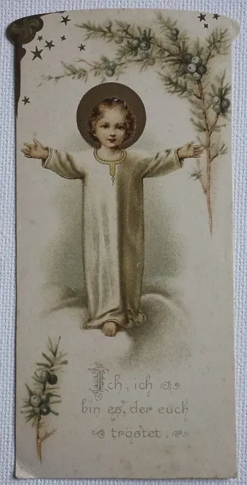 Framed Print : Picture of a saint, communion picture