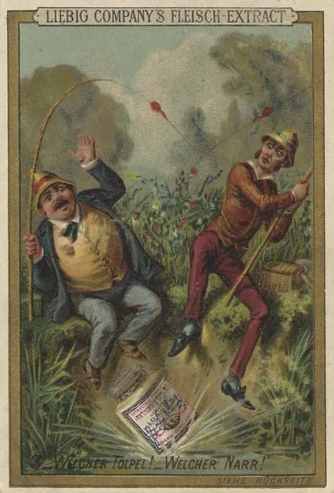 Framed Print : Picture series Two anglers, which dolt