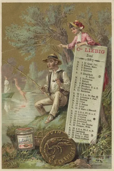 Framed Print : Picture series Calendar 1, 1887 Framed Print : Picture series Calendar 1, 1887