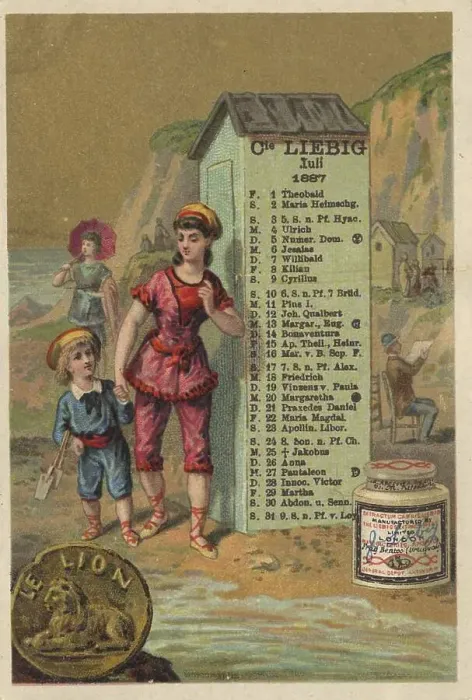 Framed Print : Picture series Calendar 1, 1887 Framed Print : Picture series Calendar 1, 1887