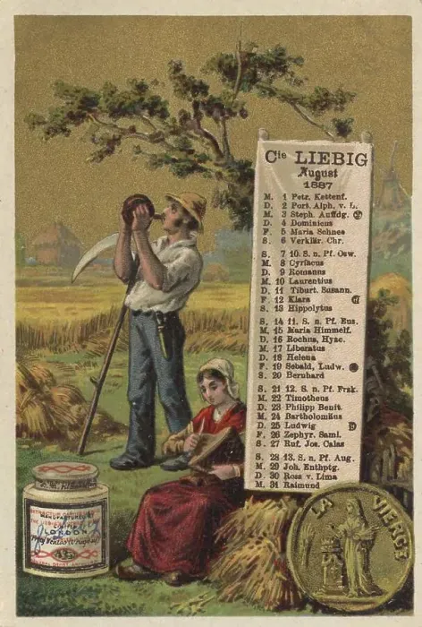 Framed Print : Picture series Calendar 1, 1887