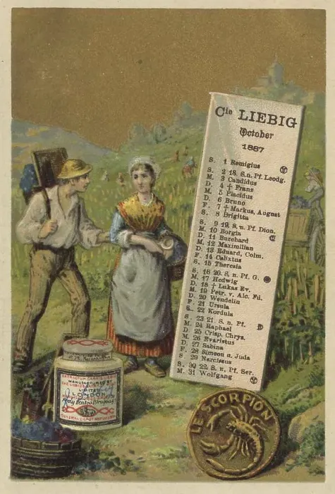 Framed Print : Picture series Calendar 1, 1887 Framed Print : Picture series Calendar 1, 1887