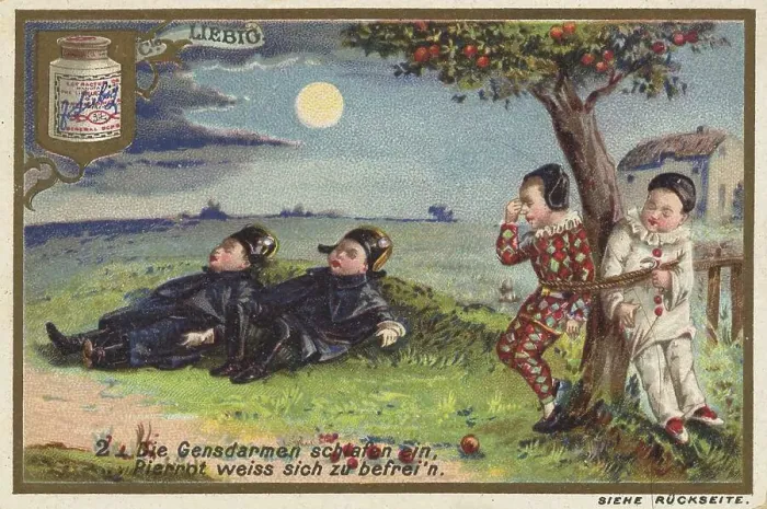 Framed Print : Picture series Children as fruit thieves