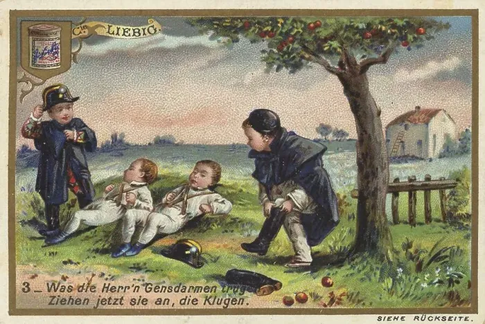 Framed Print : Picture series Children as fruit thieves