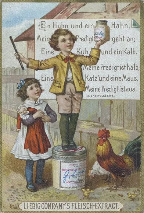 Framed Print : Picture series Children and Proverbs: A chicken and a rooster