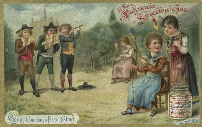 Framed Print : Picture series Children as travelling minstrels Framed Print : Picture series Children as travelling minstrels
