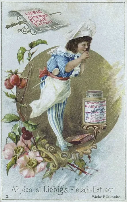 Framed Print : Picture series the cook, Ah, that is Liebig's meat extract Framed Print : Picture series the cook, Ah, that is Liebig's meat extract