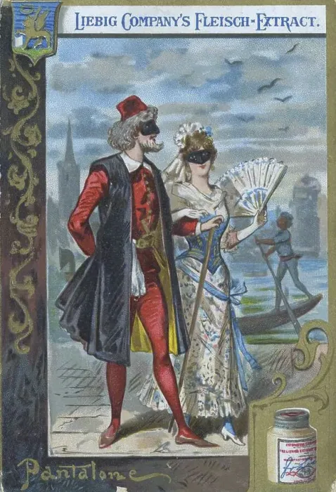 Framed Print : Picture series Costumes from the Italian Carnival: Pantalone