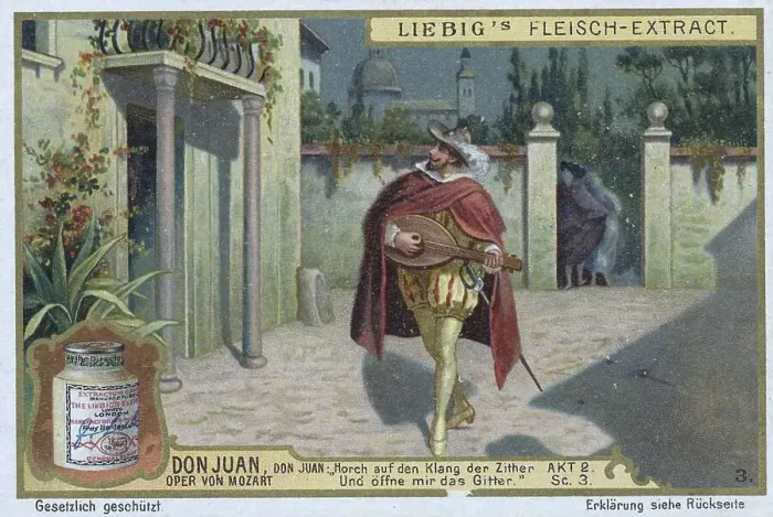 Framed Print : Picture series Don Juan, opera by Mozart