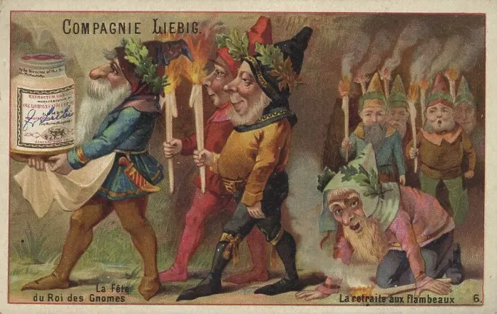 Framed Print : Picture series Dwarfs, the feast of the gnome king