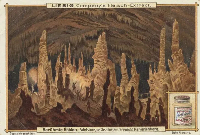 Framed Print : Picture series Famous Caves, Adelsberg Grotto