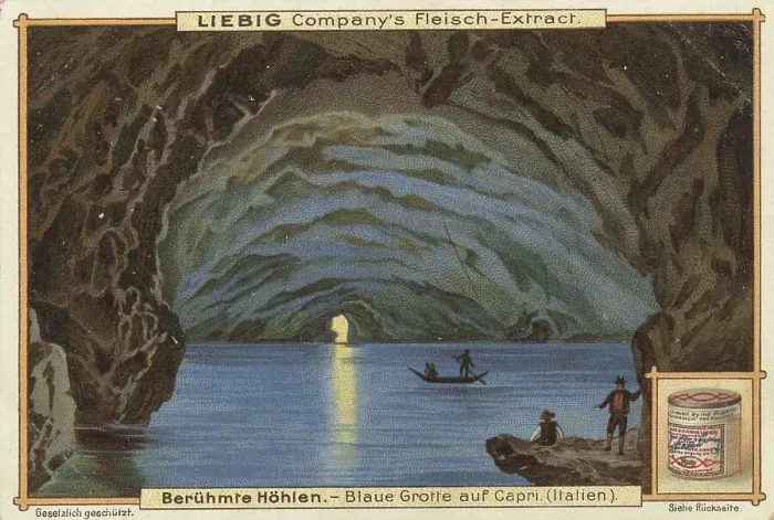 Framed Print : Picture series Famous Caves, Blue Grotto on Capri