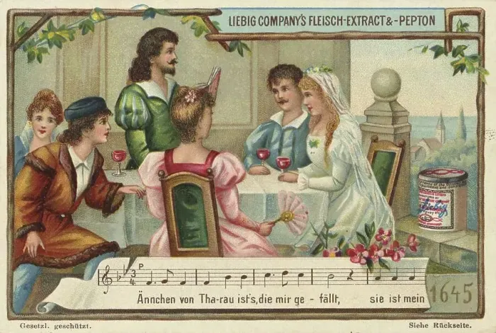 Framed Print : Picture series Folk songs, Aennchen von Tharau Framed Print : Picture series Folk songs, Aennchen von Tharau