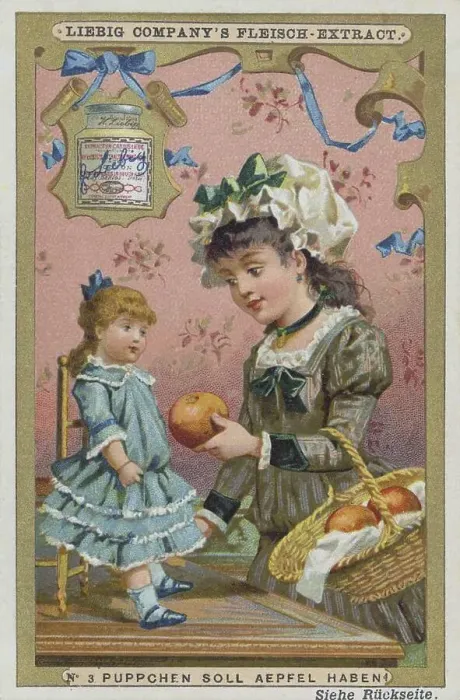 Framed Print : Picture series Girl playing with a doll: Puppet should have apples Framed Print : Picture series Girl playing with a doll: Puppet should have apples