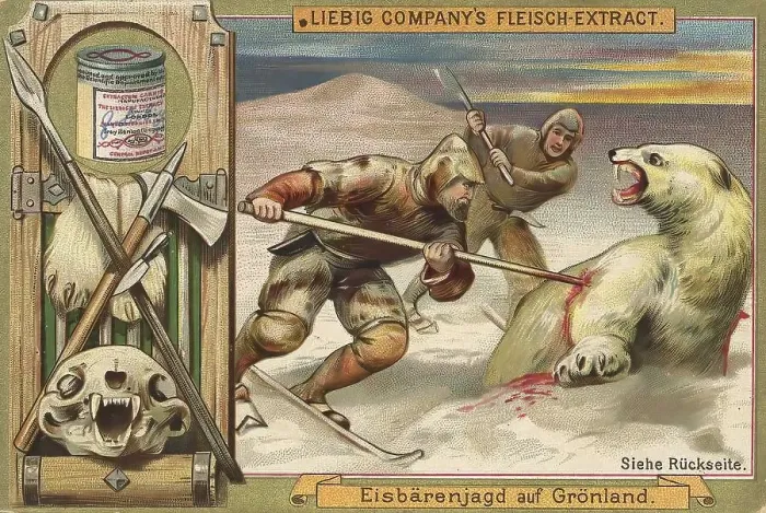 Framed Print : Picture series Hunting, Polar bear hunt in Greenland