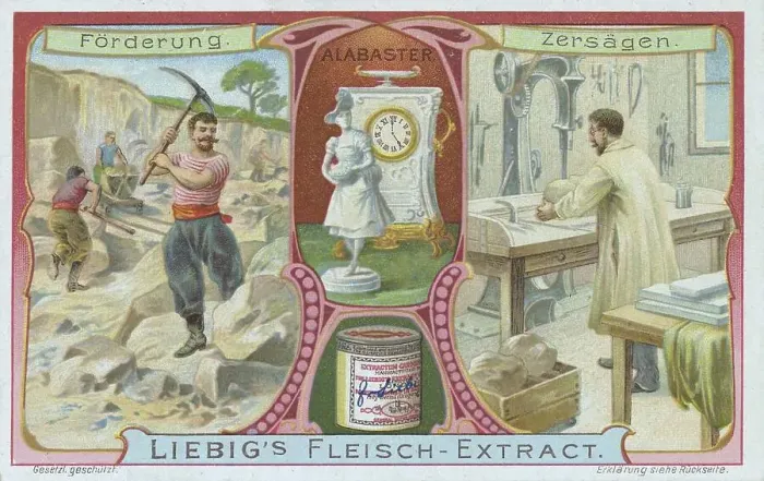 Framed Print : Picture series Materials, alabaster