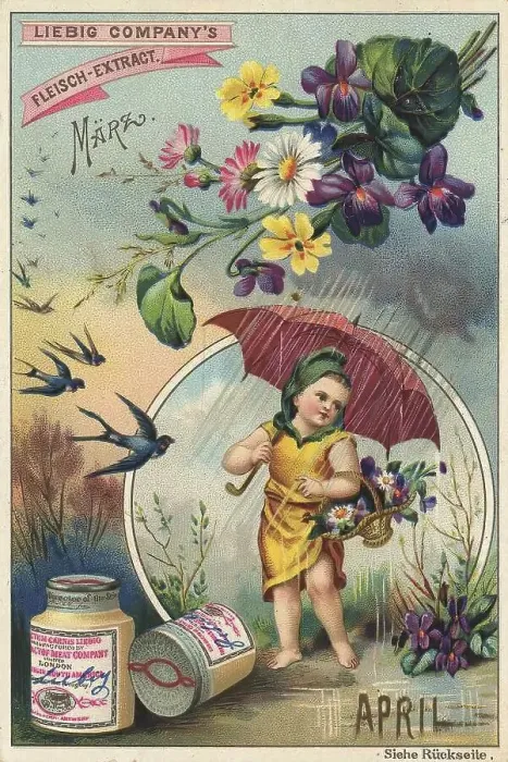 Framed Print : Picture series The Months, March and April Framed Print : Picture series The Months, March and April