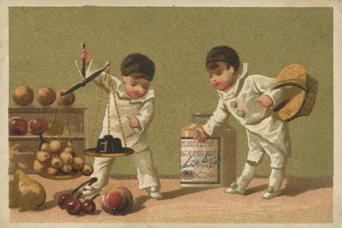 Framed Print : Picture series Pierrots, blackcaps (1873 Paris) Framed Print : Picture series Pierrots, blackcaps (1873 Paris)