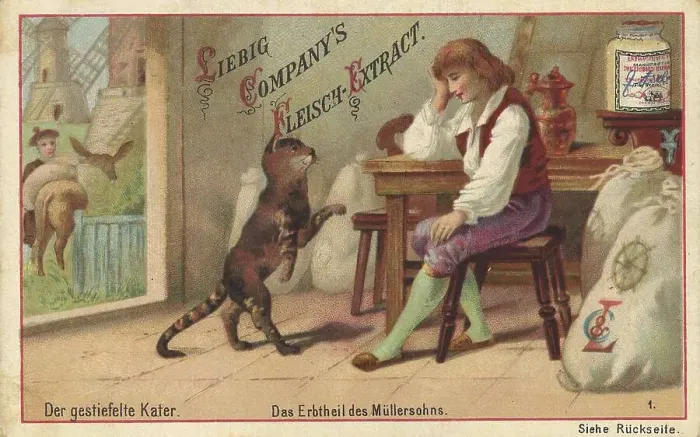 Framed Print : Picture series Puss in Boots, the inheritance of the millers son Framed Print : Picture series Puss in Boots, the inheritance of the millers son