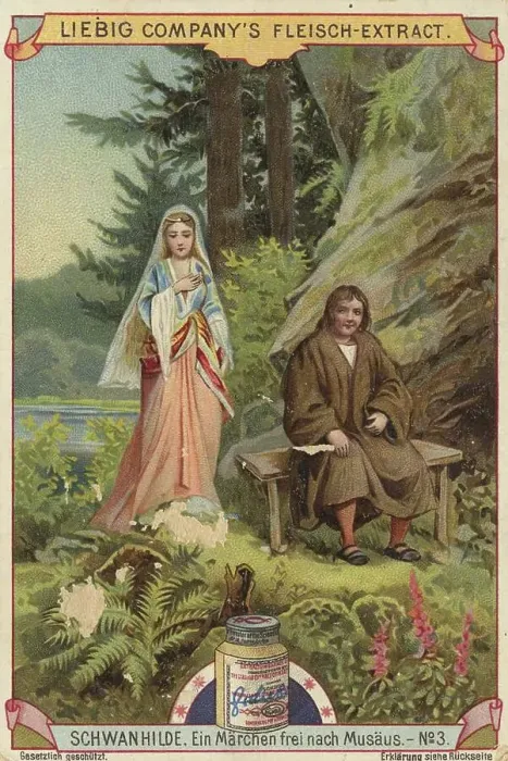 Framed Print : Picture series Schwanhilde, a fairy tale freely adapted from Musaeus