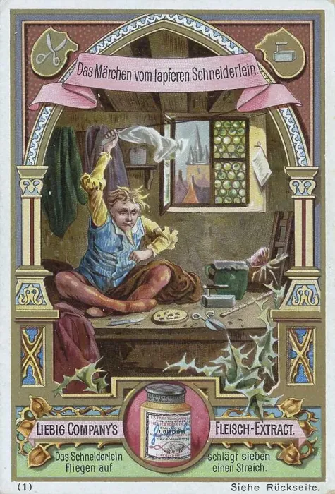 Framed Print : Picture series The Tale of the Valiant Little Tailor Framed Print : Picture series The Tale of the Valiant Little Tailor
