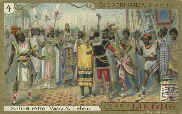 Framed Print : Picture series Vasco de Gama, The African Woman by Giacomo Meyerbeer