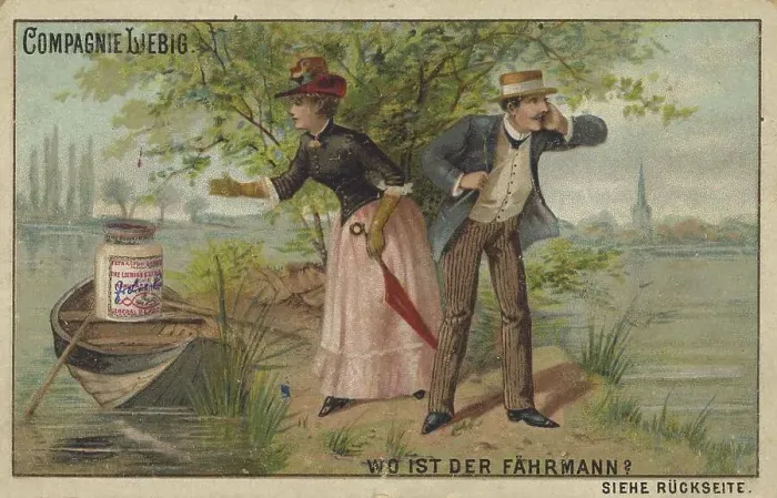 Framed Print : Picture series Vexierbilder 1, where is the ferryman for crossing the river Framed Print : Picture series Vexierbilder 1, where is the ferryman for crossing the river
