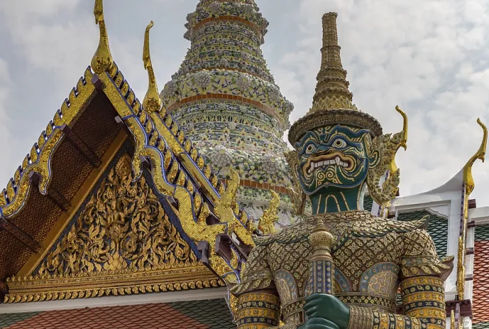Framed Print : A picture of a warrior statue at the Grand Palace of Bangkok Framed Print : A picture of a warrior statue at the Grand Palace of Bangkok