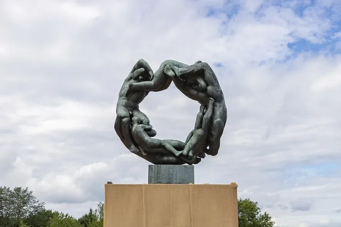 Framed Print : A picture of the Wheel of Life at the Vigeland or Frogner Park