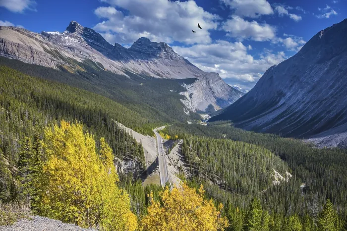 Framed Print : The picturesque canyon in sunny autumn day
