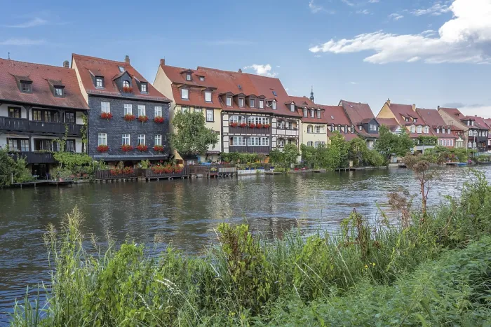 Framed Print : Picturesque house facades in Bamberg Framed Print : Picturesque house facades in Bamberg