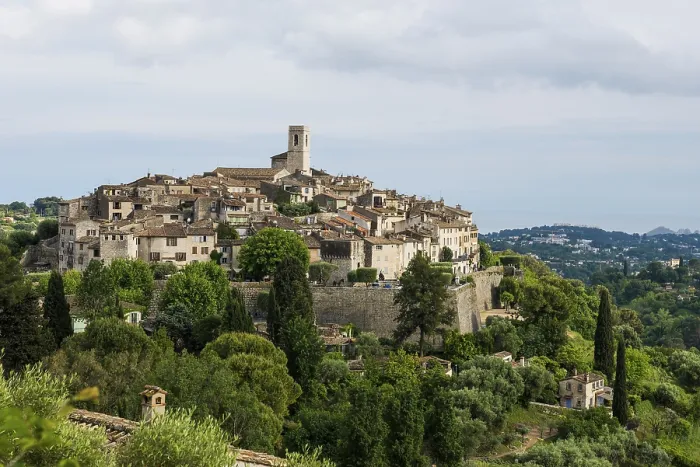 Framed Print : Picturesque mountain village, St