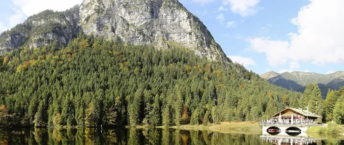 Framed Print : The picturesque Pflegersee lake near Garmisch Framed Print : The picturesque Pflegersee lake near Garmisch
