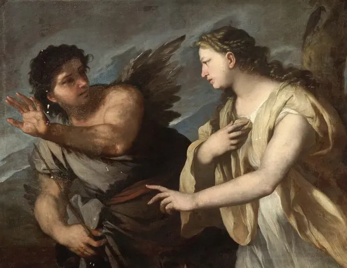 Framed Print : Picus and Circe, painting by Luca Giordano (Italian) Framed Print : Picus and Circe, painting by Luca Giordano (Italian)