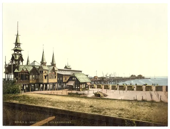 Framed Print : The pier in Heringsdorf, beach