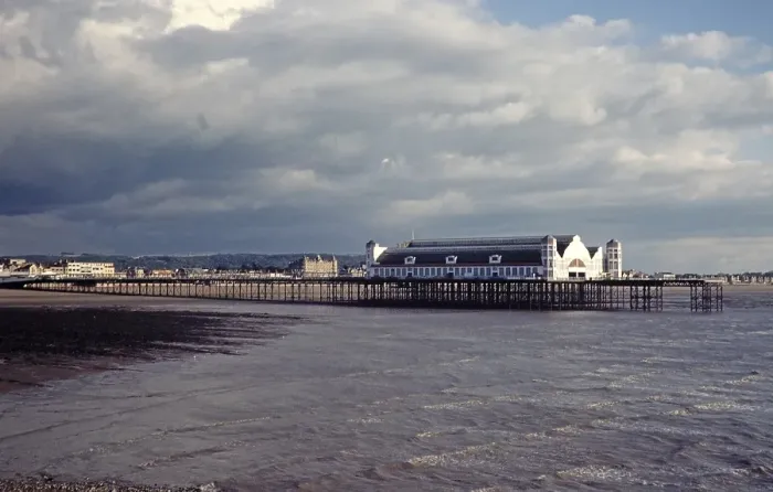 Framed Print : Pier, Weston Super Mare, Somerset, England, United Kingdom, 1985, Europe Framed Print : Pier, Weston Super Mare, Somerset, England, United Kingdom, 1985, Europe