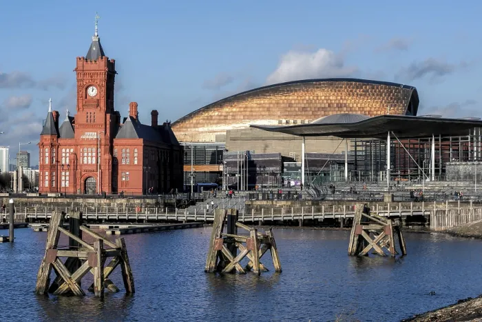 Framed Print : Pierhead and Millenium Centre Buildings Cardiff Bay Framed Print : Pierhead and Millenium Centre Buildings Cardiff Bay