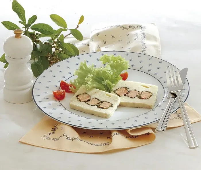Framed Print : Pike terrine with a salmon filing Framed Print : Pike terrine with a salmon filing