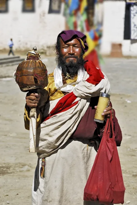 Framed Print : Pilgrim, Samye monastery near Lhasa, Tibet, Asia Framed Print : Pilgrim, Samye monastery near Lhasa, Tibet, Asia