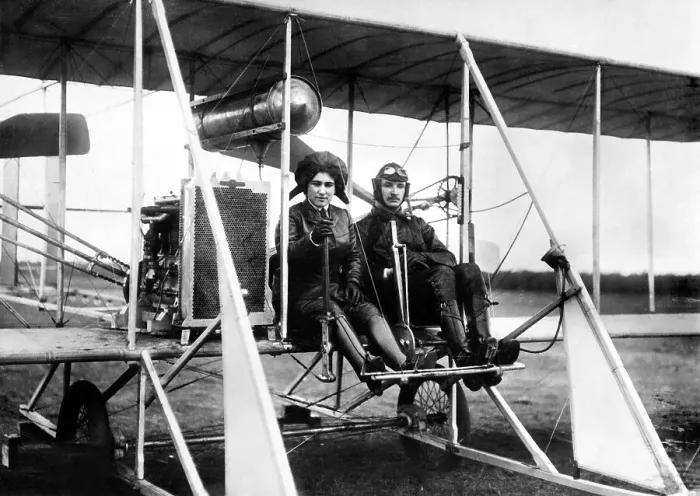 Framed Print : Pilot of a biplane, 1920s, Germany, Europe Framed Print : Pilot of a biplane, 1920s, Germany, Europe