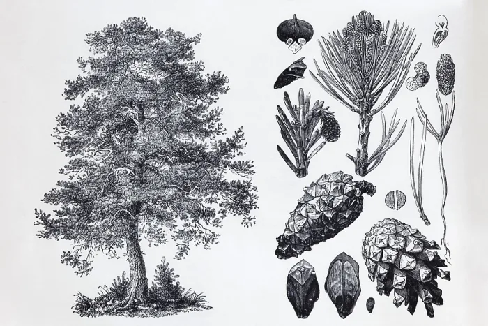 Framed Print : Pine (Pinus silvestris), tree, needles Framed Print : Pine (Pinus silvestris), tree, needles