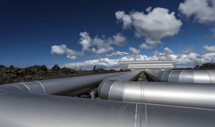 Framed Print : Pipelines, Suournes power plant
