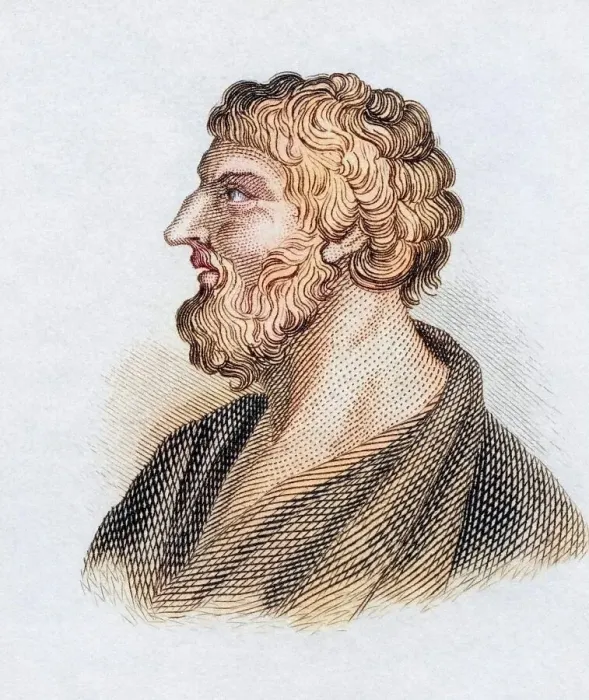 Framed Print : Pittacus of Mytilene, born around 640 BC