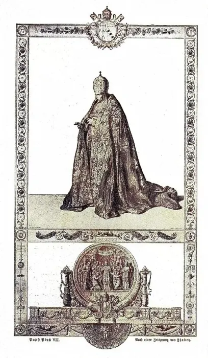 Framed Print : Pius VII, born Count Luigi Barnaba Niccolo Maria Chiaramonti