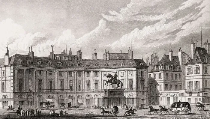 Framed Print : Place des Victoires with statue of Louis XIV Framed Print : Place des Victoires with statue of Louis XIV