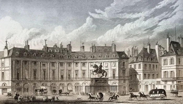 Framed Print : Place des Victoires with statue of Louis XIV Framed Print : Place des Victoires with statue of Louis XIV