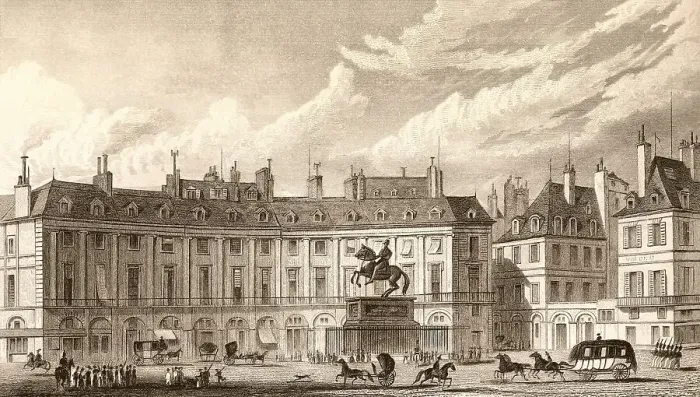 Framed Print : Place des Victoires with statue of Louis XIV Framed Print : Place des Victoires with statue of Louis XIV