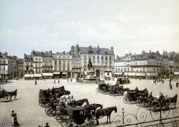 Framed Print : Place du Martroy, Orleans in the Centre-Val de Loire region