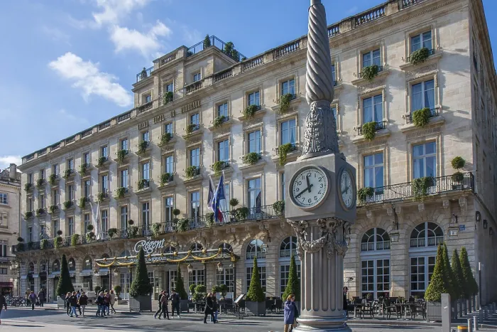 Framed Print : Place de la Comedie with Grand Hotel The Regent