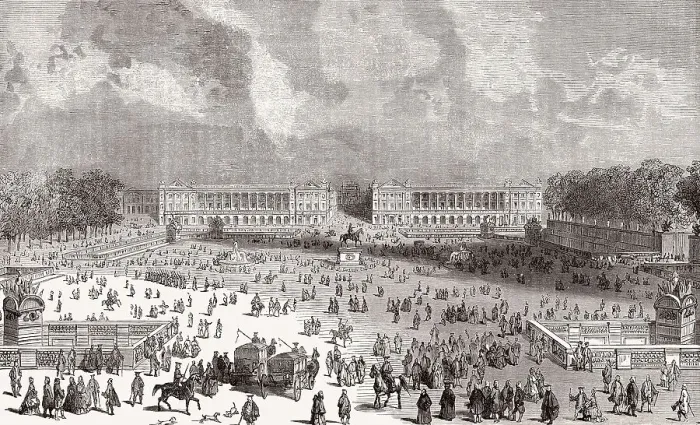 Framed Print : The Place de la Concorde, Place Louis XV Framed Print : The Place de la Concorde, Place Louis XV